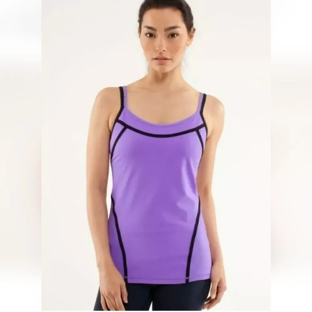 Lululemon Ignite Strappy Back Sports Bra Tank Top Size 4